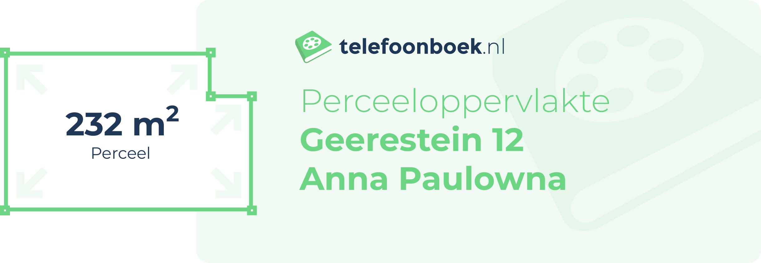 Perceeloppervlakte Geerestein 12 Anna Paulowna