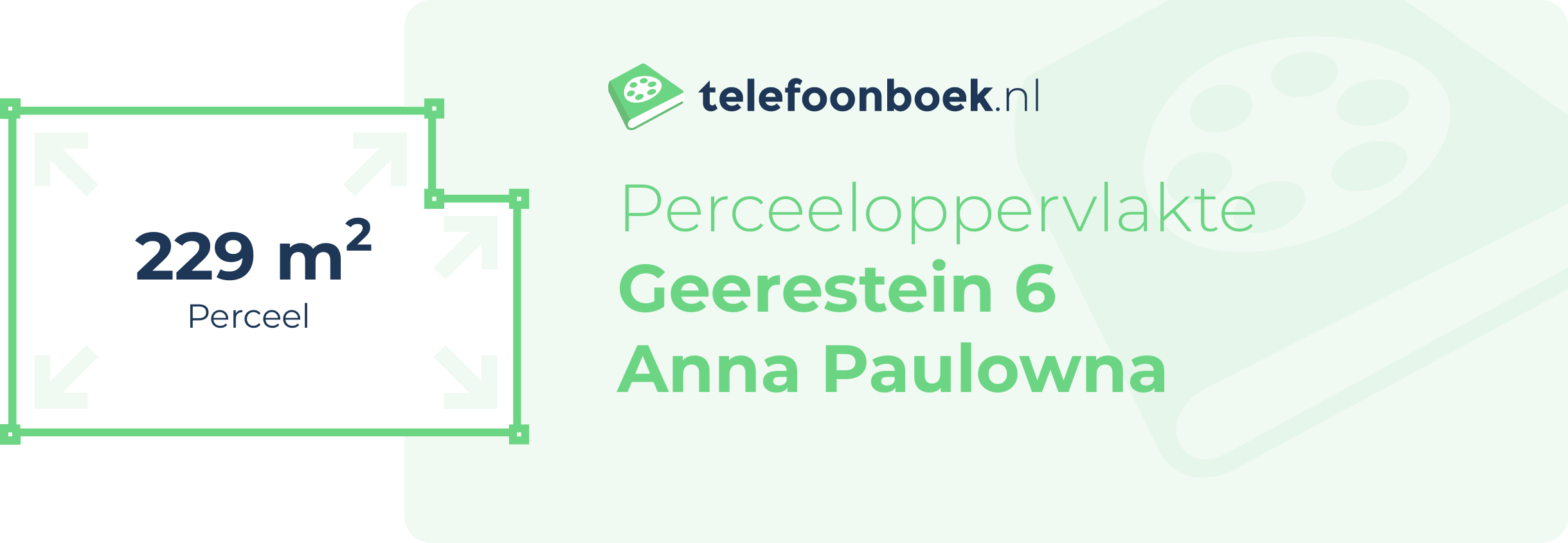 Perceeloppervlakte Geerestein 6 Anna Paulowna