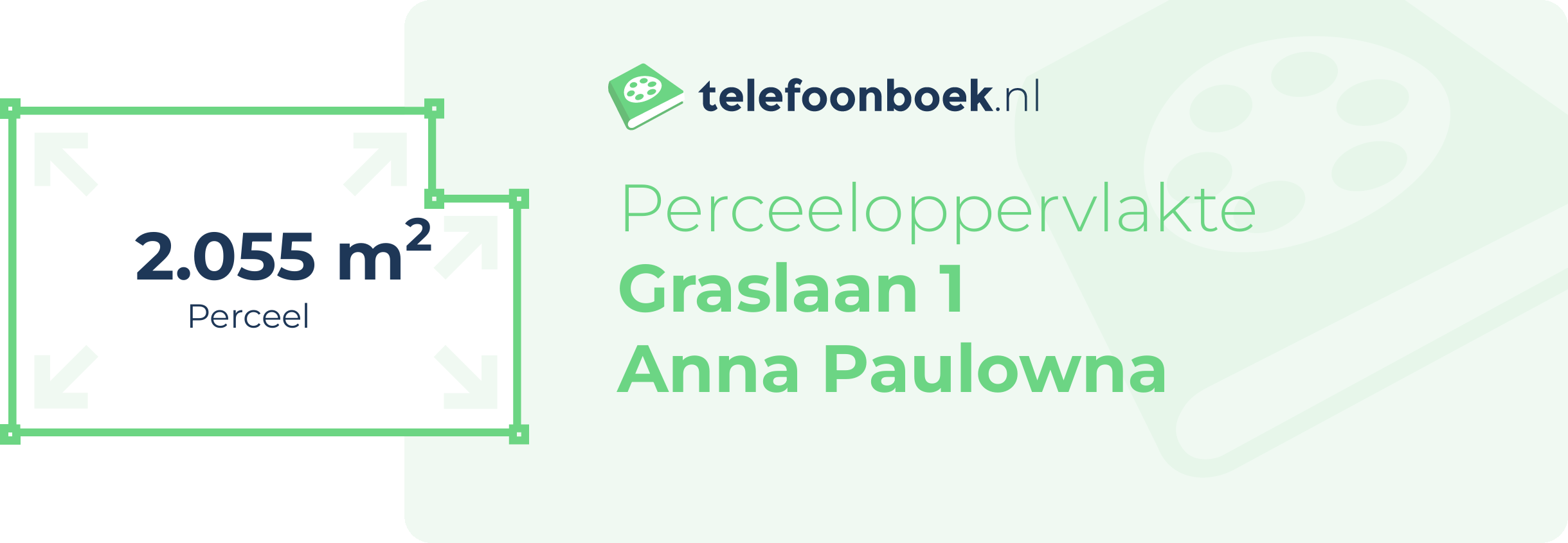 Perceeloppervlakte Graslaan 1 Anna Paulowna