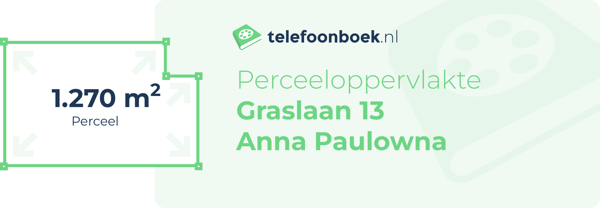 Perceeloppervlakte Graslaan 13 Anna Paulowna