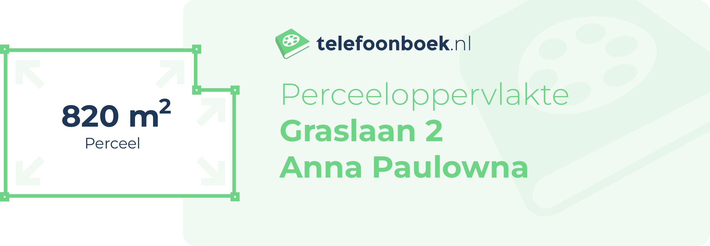 Perceeloppervlakte Graslaan 2 Anna Paulowna