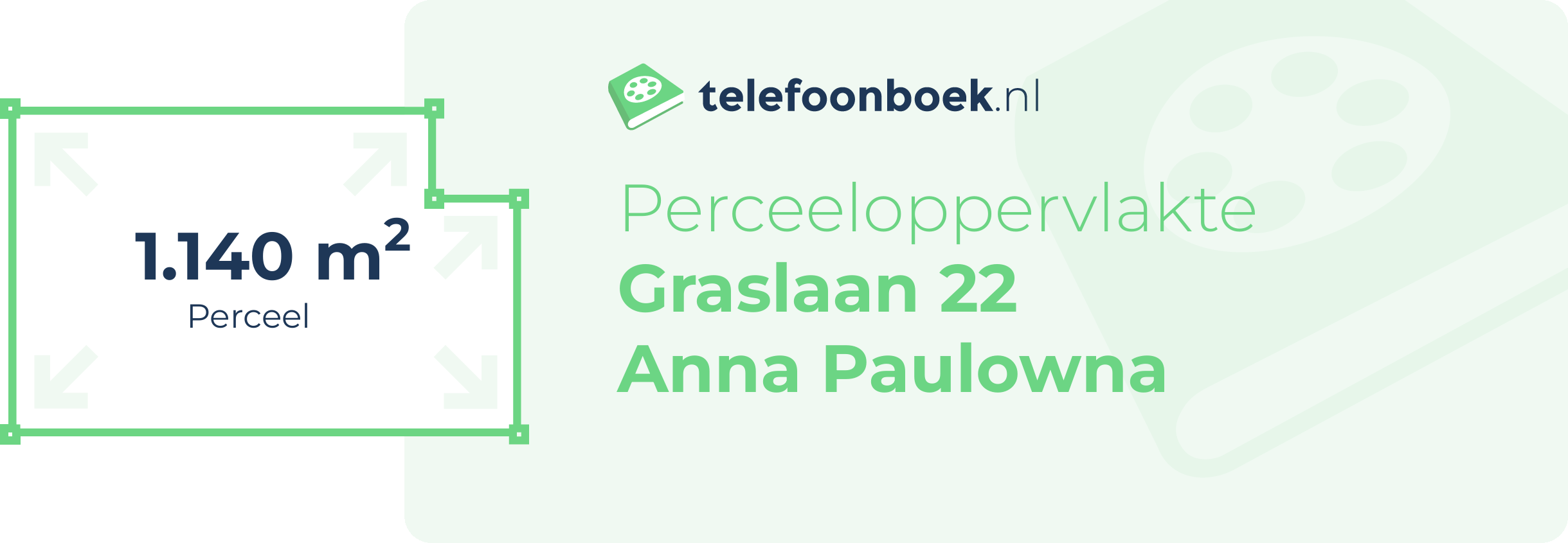 Perceeloppervlakte Graslaan 22 Anna Paulowna