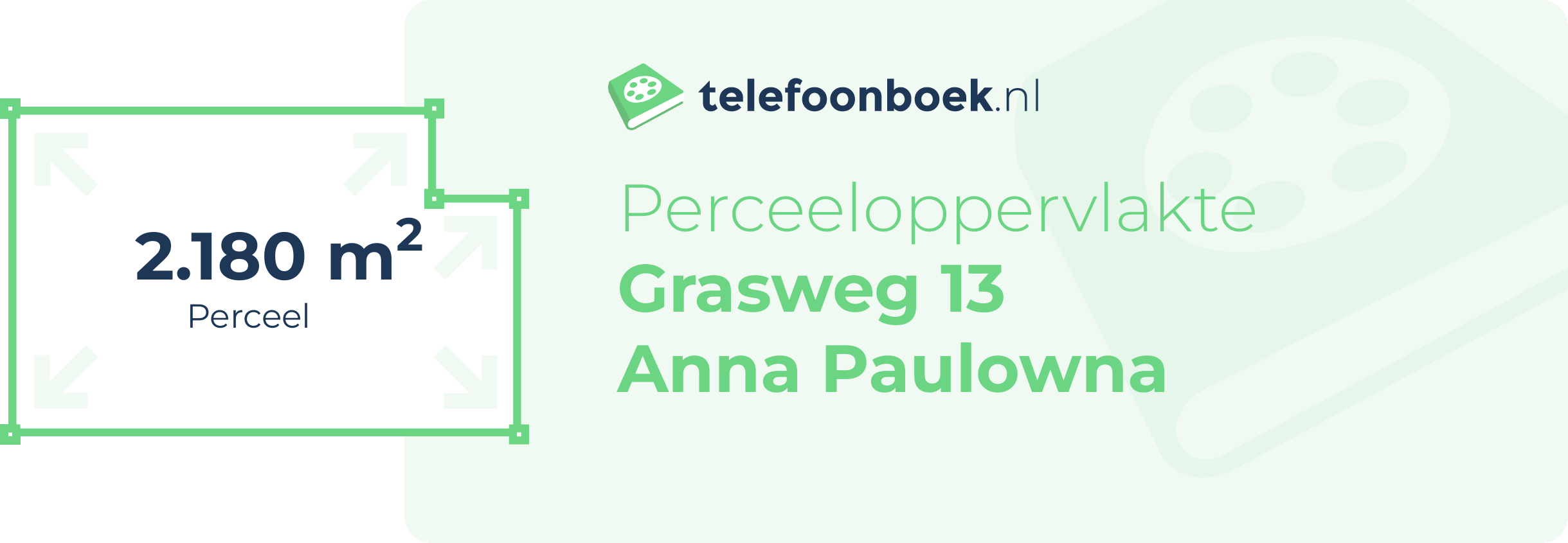 Perceeloppervlakte Grasweg 13 Anna Paulowna