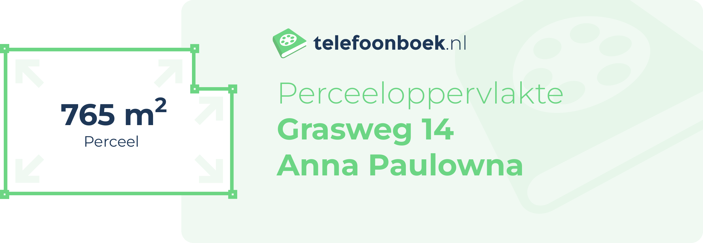 Perceeloppervlakte Grasweg 14 Anna Paulowna