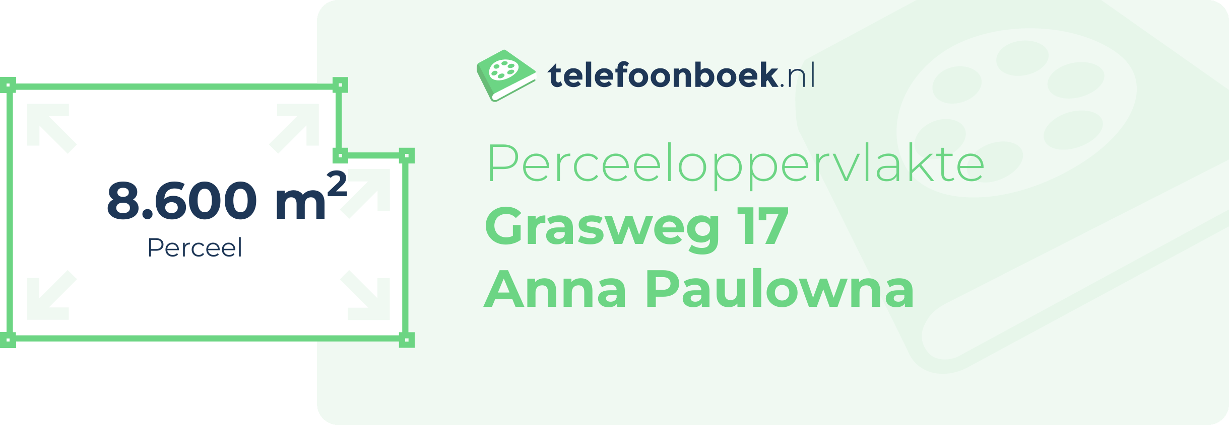 Perceeloppervlakte Grasweg 17 Anna Paulowna