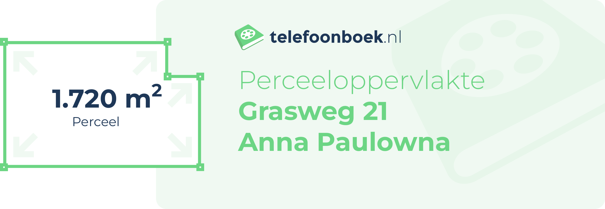 Perceeloppervlakte Grasweg 21 Anna Paulowna