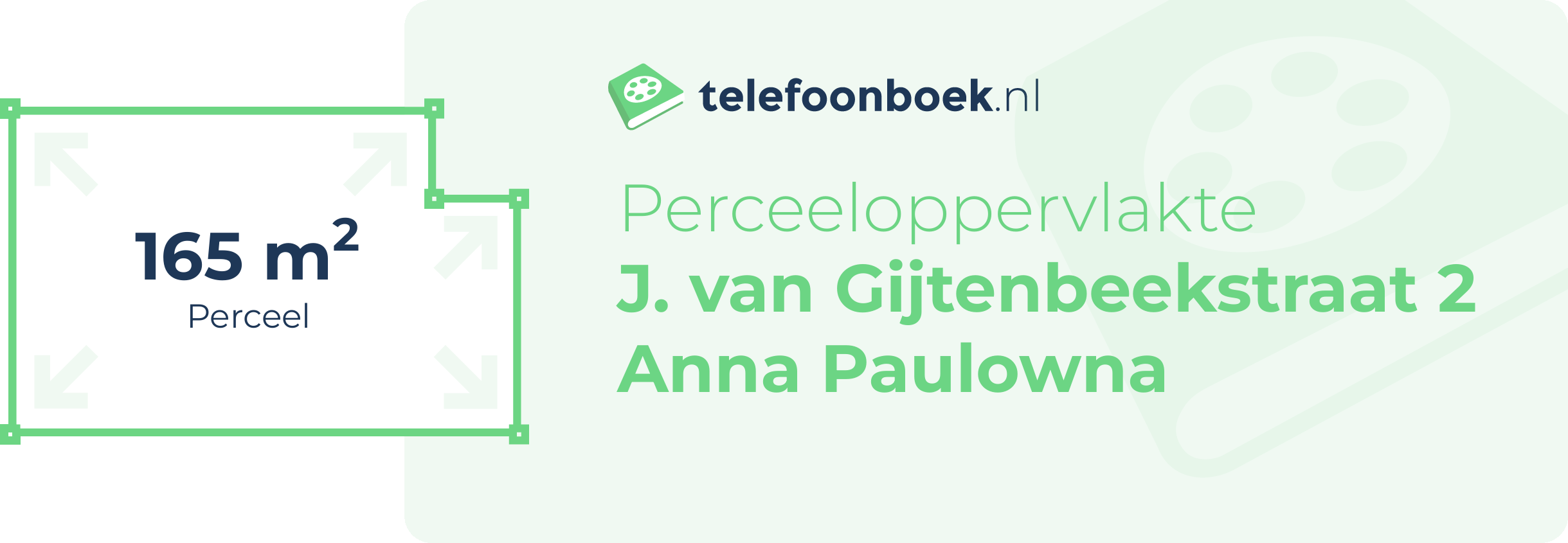 Perceeloppervlakte J. Van Gijtenbeekstraat 2 Anna Paulowna