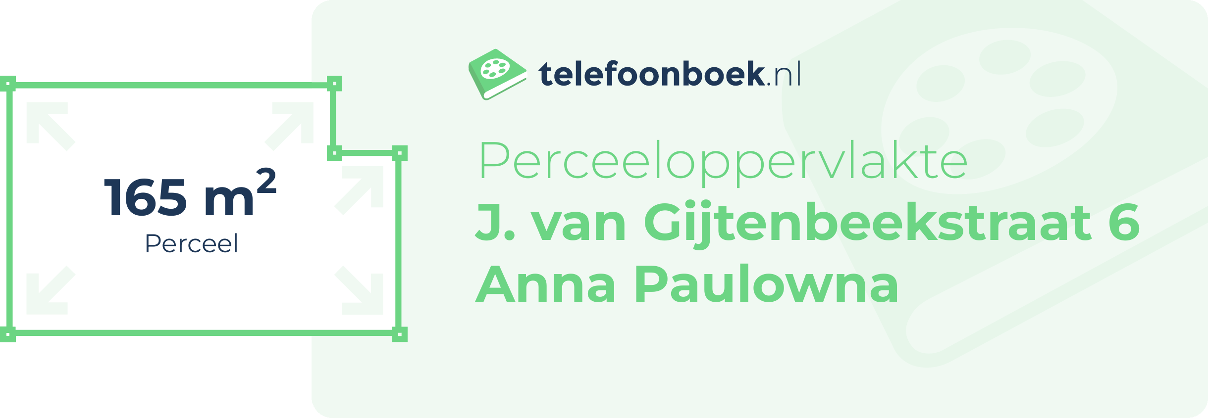 Perceeloppervlakte J. Van Gijtenbeekstraat 6 Anna Paulowna