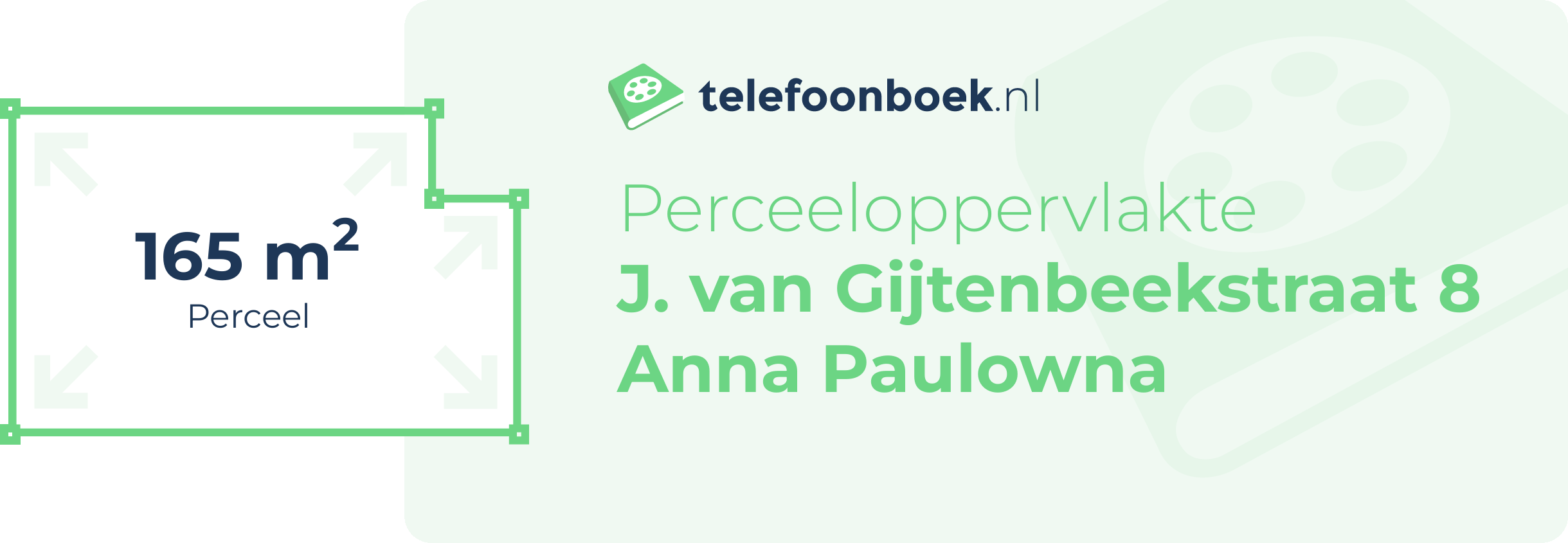 Perceeloppervlakte J. Van Gijtenbeekstraat 8 Anna Paulowna