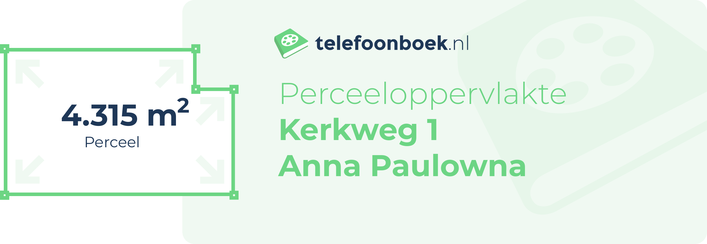 Perceeloppervlakte Kerkweg 1 Anna Paulowna