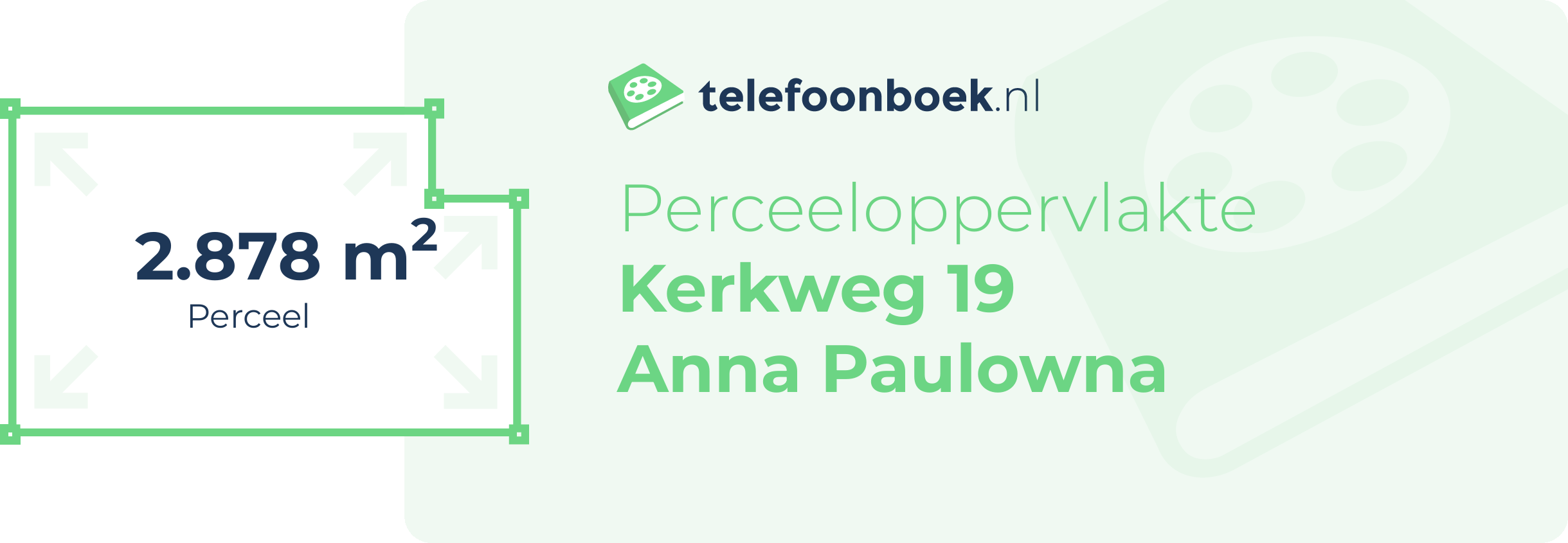 Perceeloppervlakte Kerkweg 19 Anna Paulowna