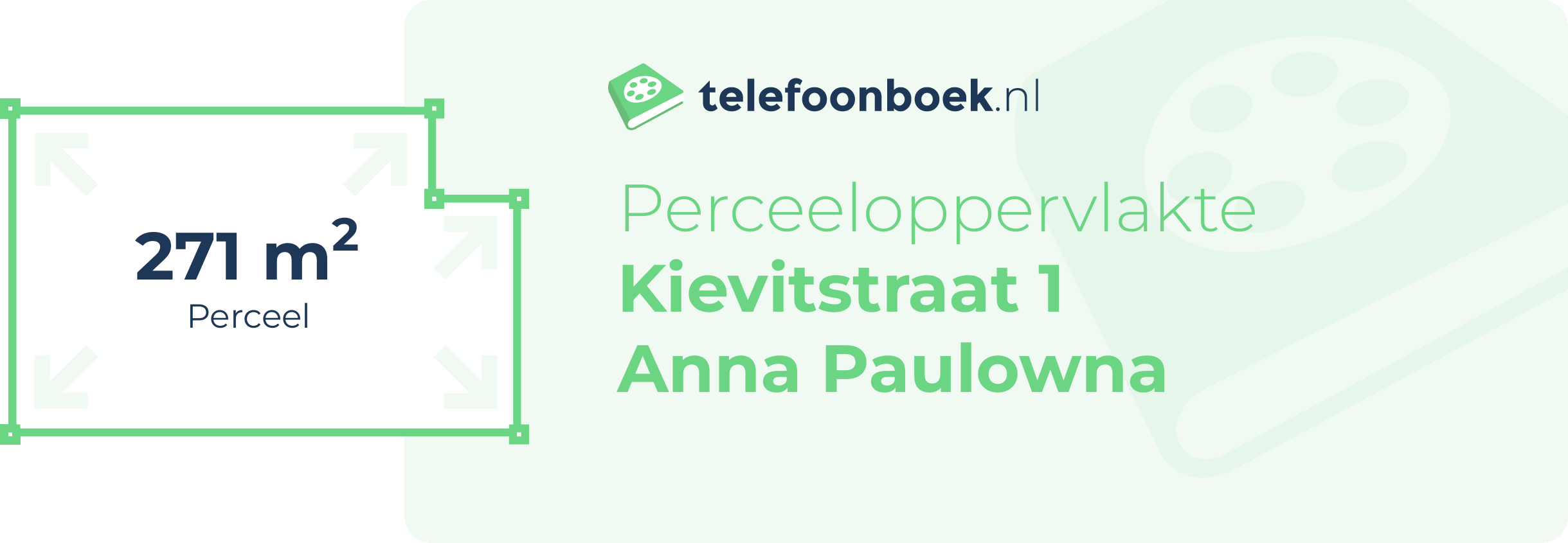 Perceeloppervlakte Kievitstraat 1 Anna Paulowna