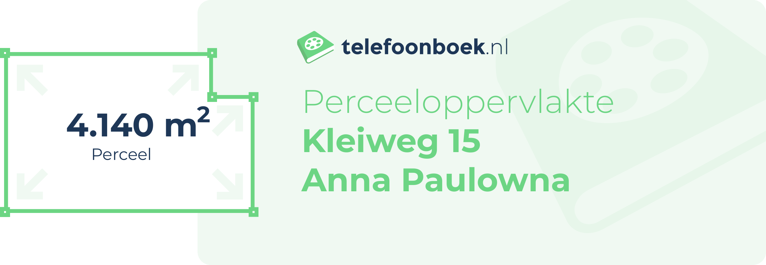 Perceeloppervlakte Kleiweg 15 Anna Paulowna