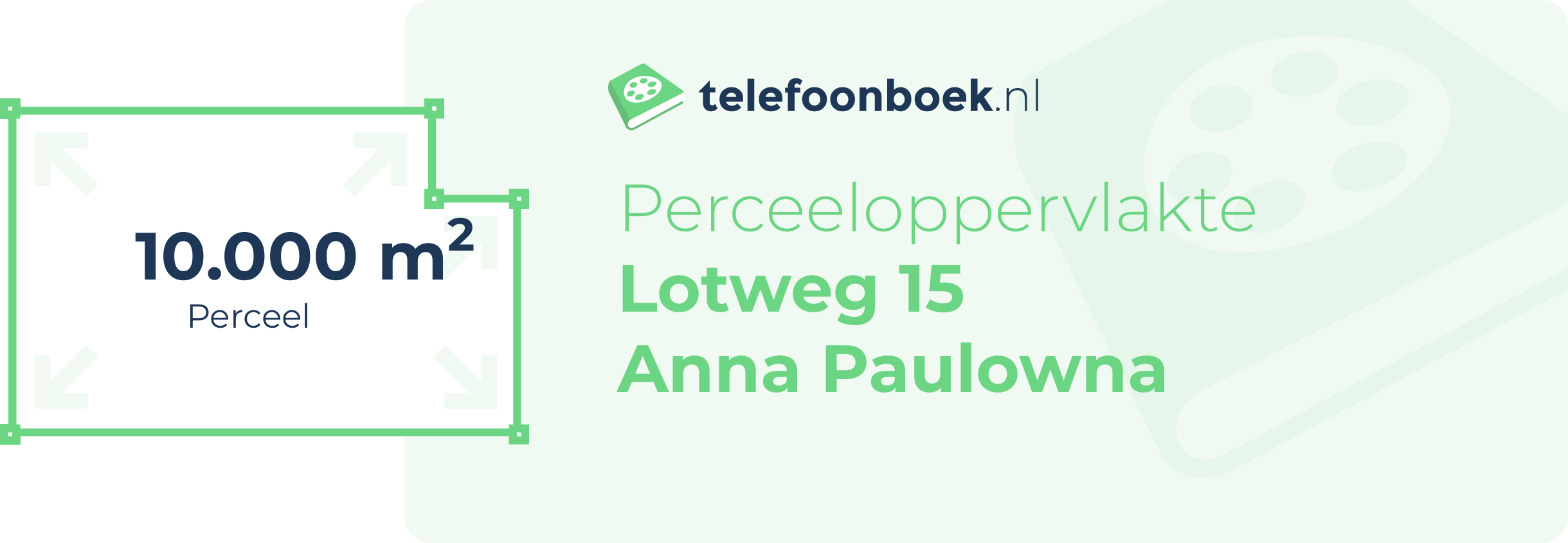 Perceeloppervlakte Lotweg 15 Anna Paulowna