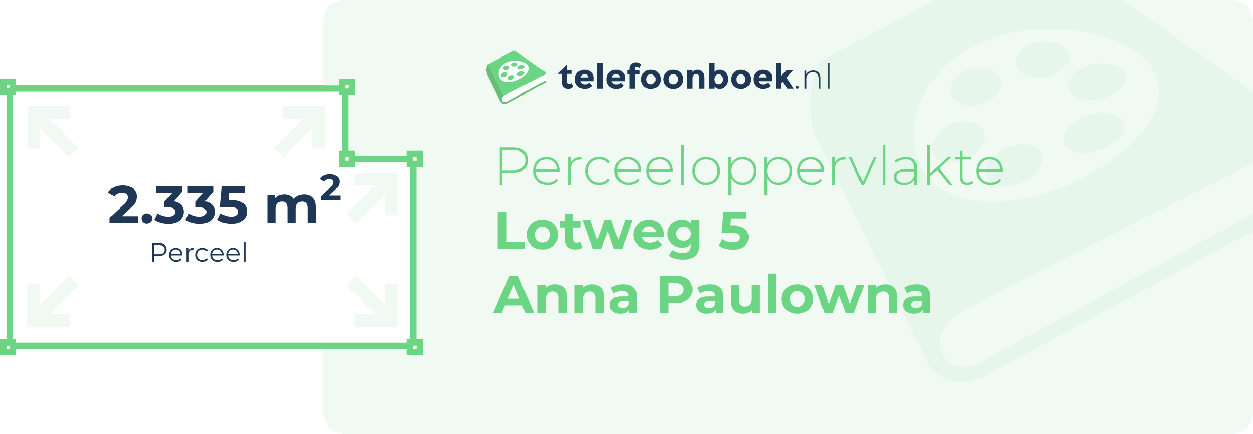 Perceeloppervlakte Lotweg 5 Anna Paulowna