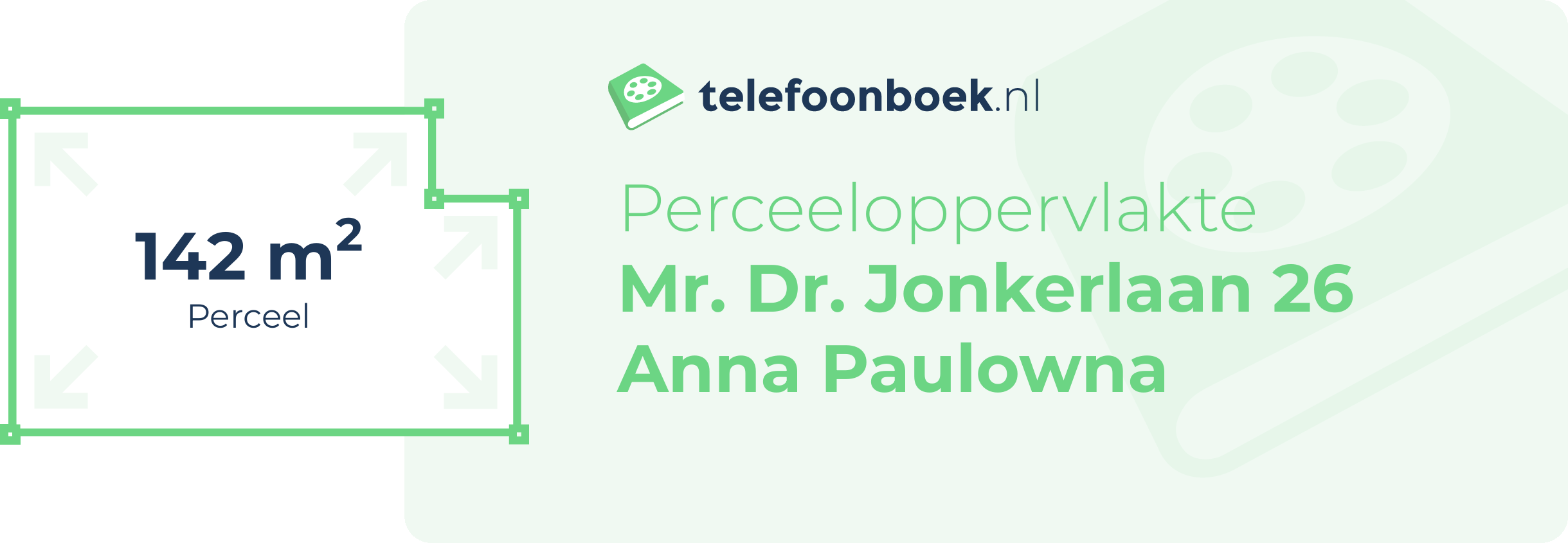 Perceeloppervlakte Mr. Dr. Jonkerlaan 26 Anna Paulowna