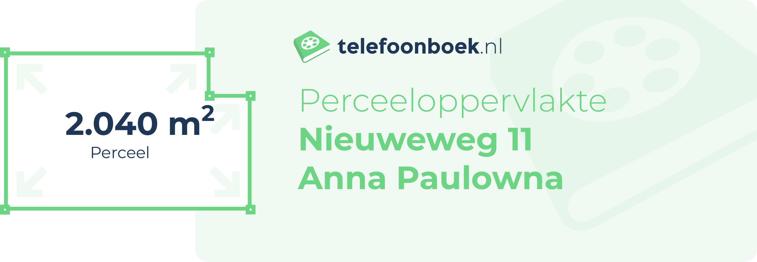 Perceeloppervlakte Nieuweweg 11 Anna Paulowna