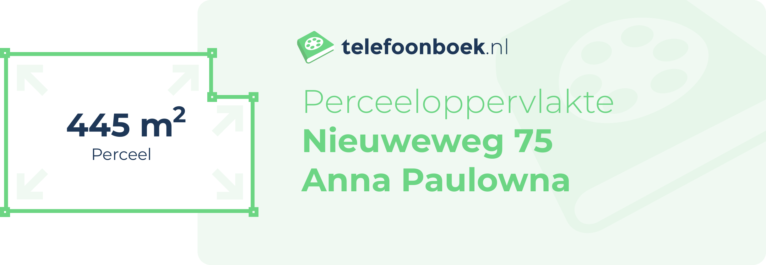 Perceeloppervlakte Nieuweweg 75 Anna Paulowna