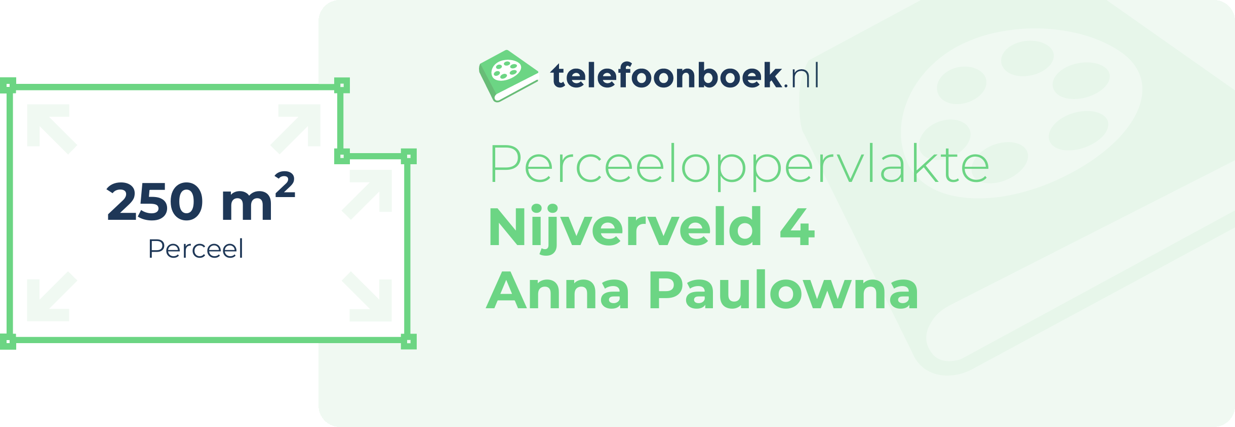 Perceeloppervlakte Nijverveld 4 Anna Paulowna