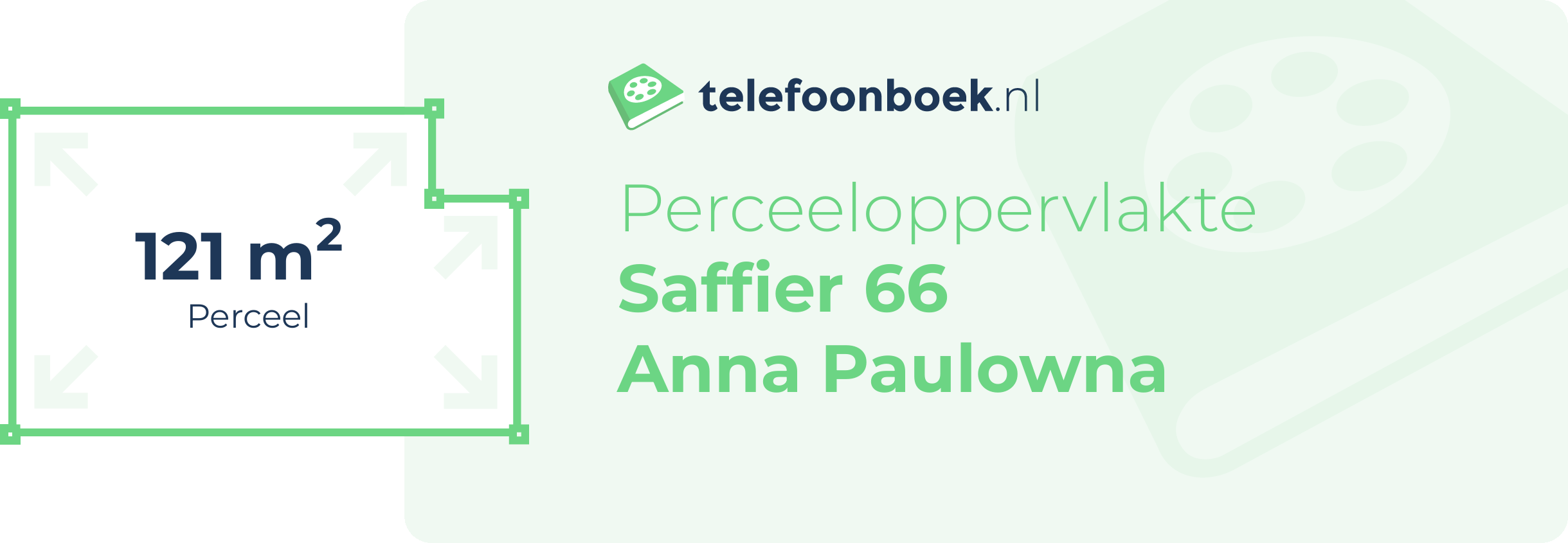 Perceeloppervlakte Saffier 66 Anna Paulowna