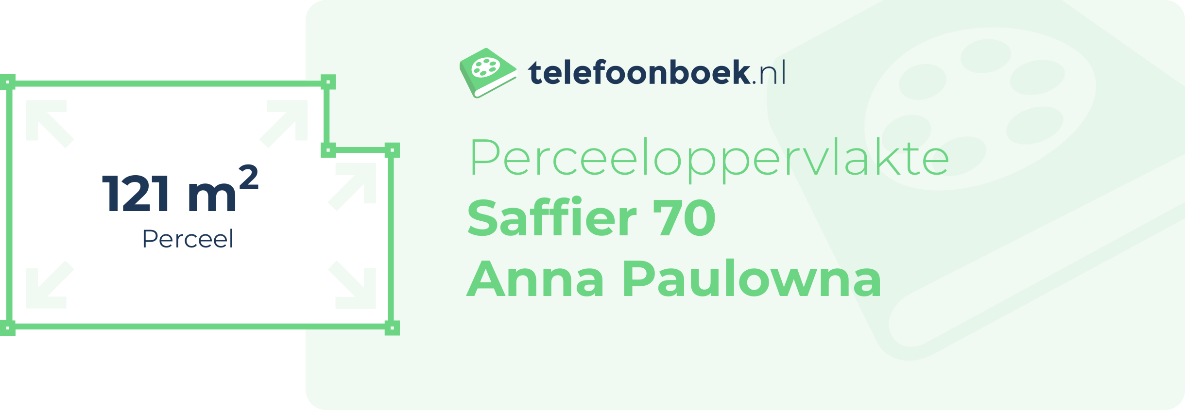 Perceeloppervlakte Saffier 70 Anna Paulowna