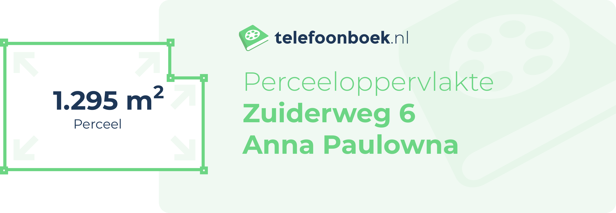 Perceeloppervlakte Zuiderweg 6 Anna Paulowna