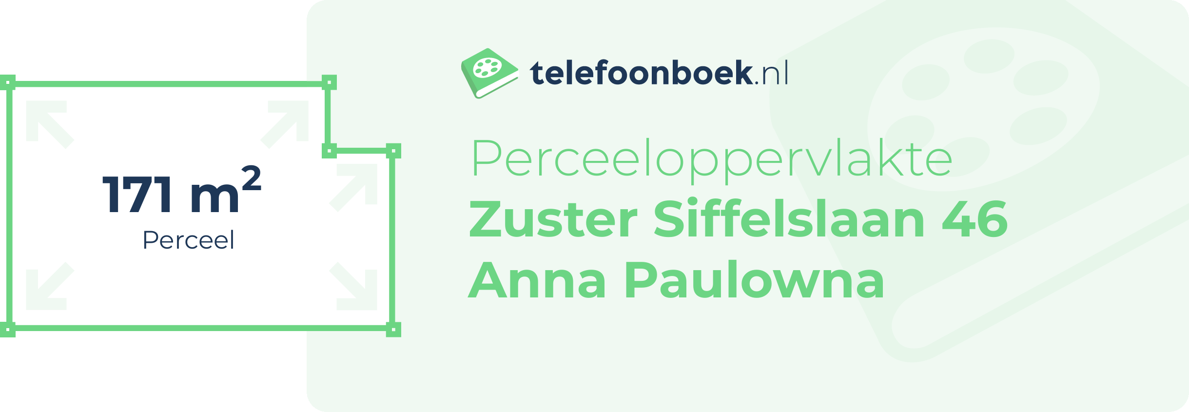 Perceeloppervlakte Zuster Siffelslaan 46 Anna Paulowna