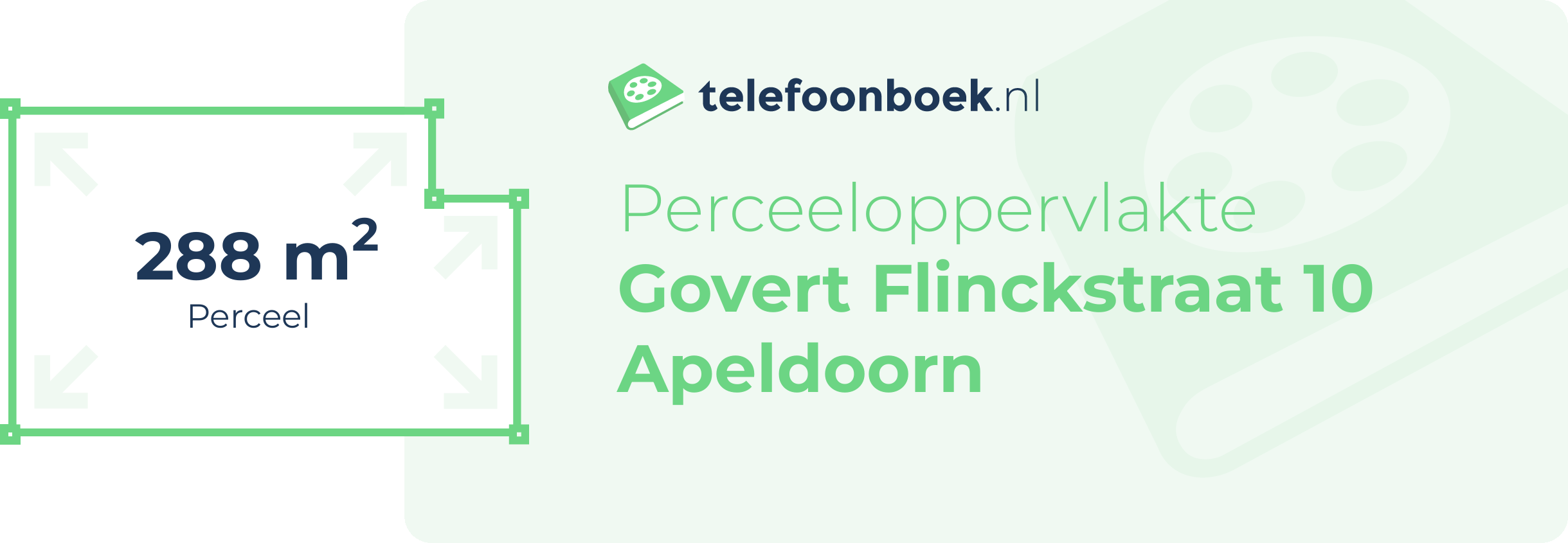 Perceeloppervlakte Govert Flinckstraat 10 Apeldoorn