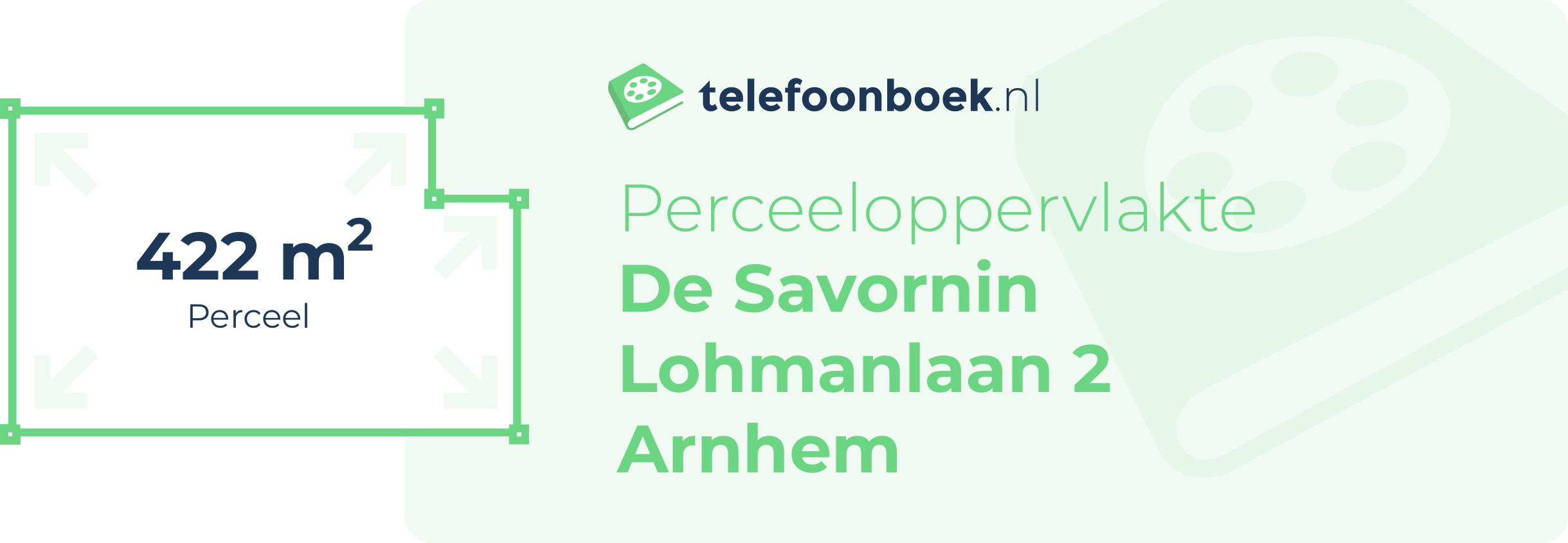 Perceeloppervlakte De Savornin Lohmanlaan 2 Arnhem