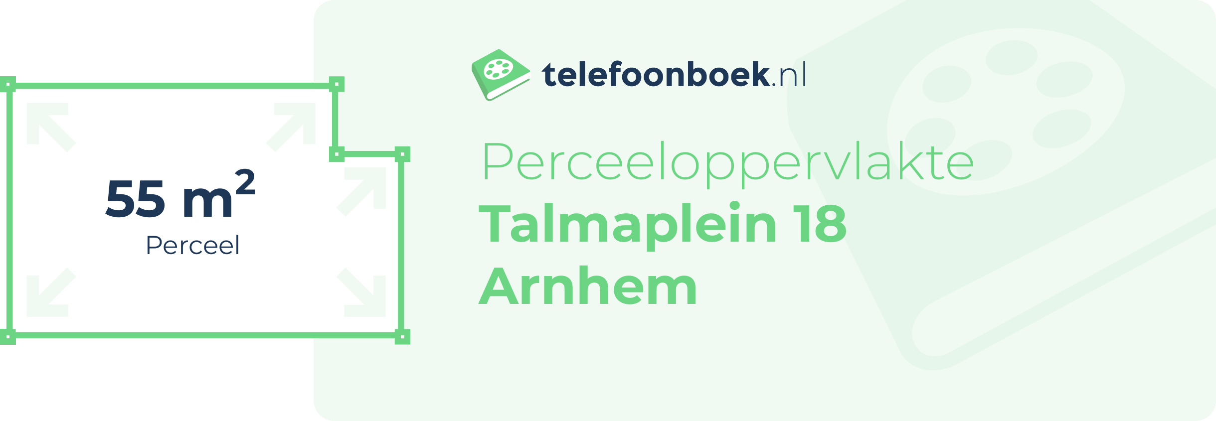 Perceeloppervlakte Talmaplein 18 Arnhem