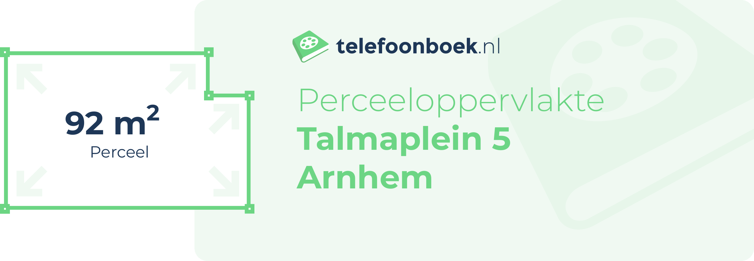 Perceeloppervlakte Talmaplein 5 Arnhem