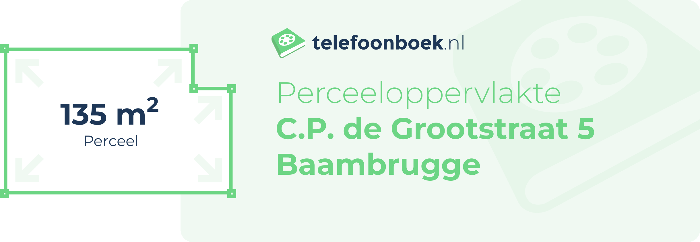 Perceeloppervlakte C.P. De Grootstraat 5 Baambrugge