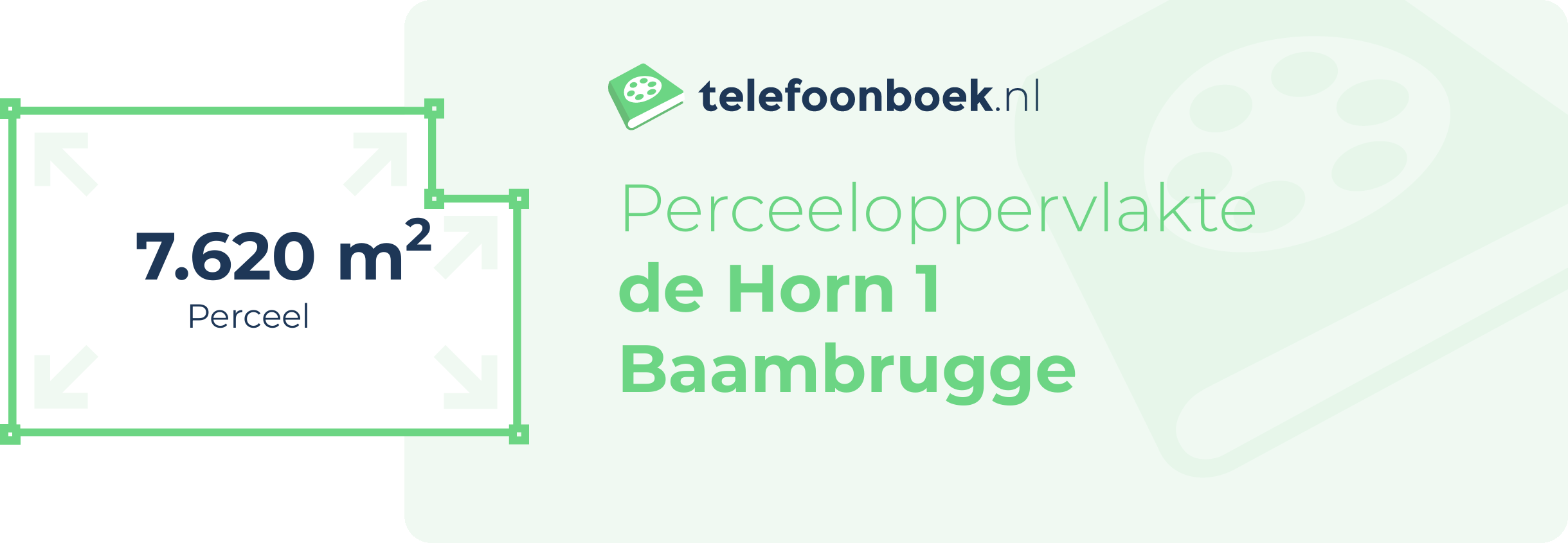 Perceeloppervlakte De Horn 1 Baambrugge