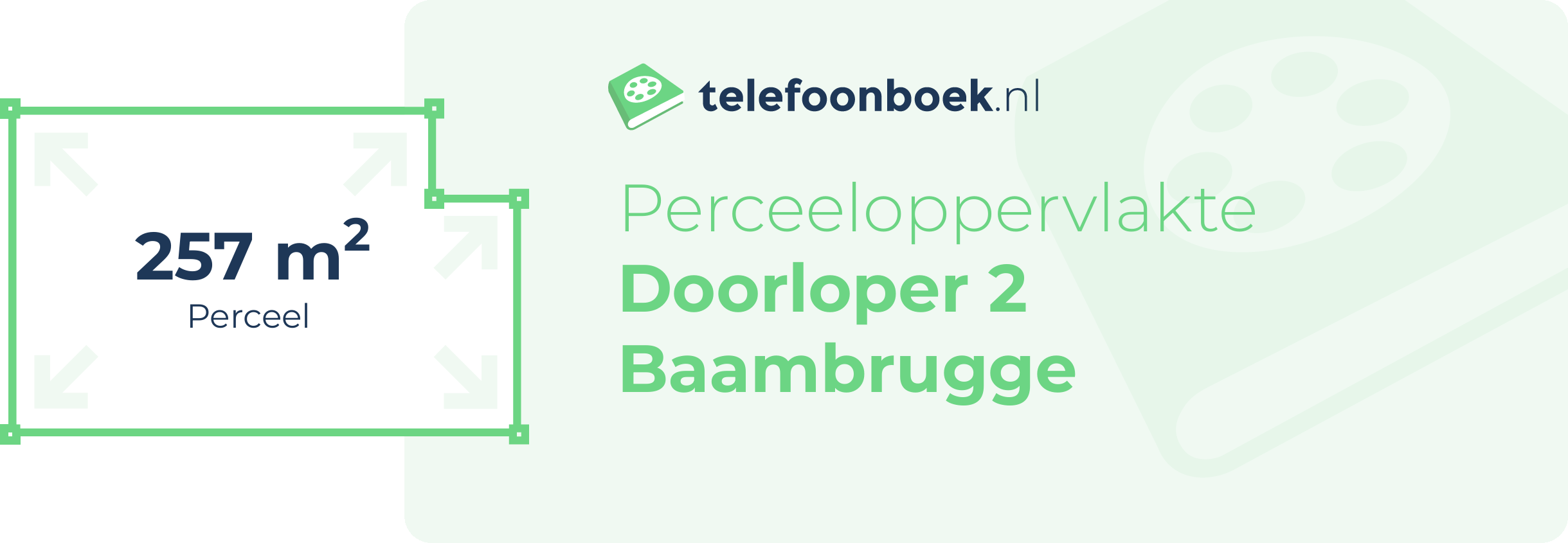 Perceeloppervlakte Doorloper 2 Baambrugge