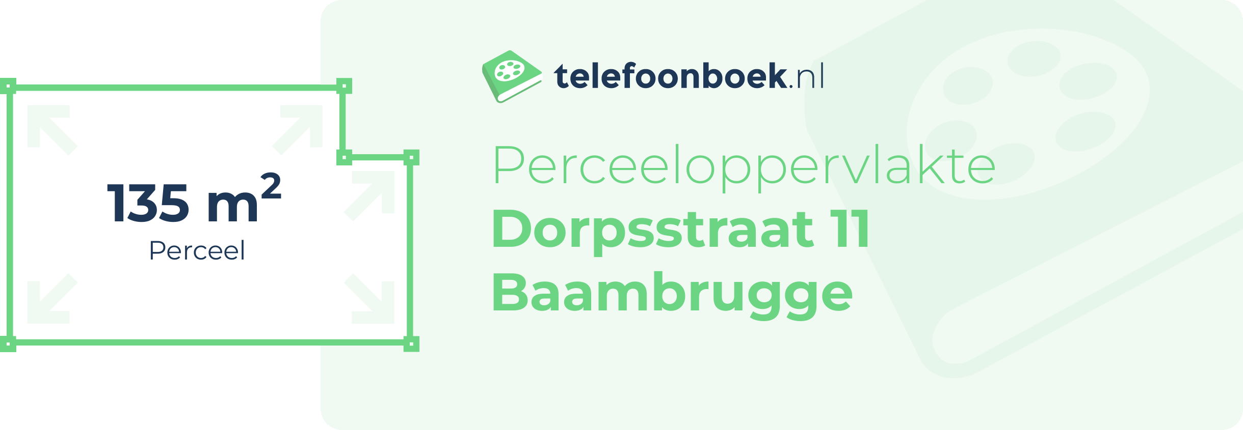 Perceeloppervlakte Dorpsstraat 11 Baambrugge