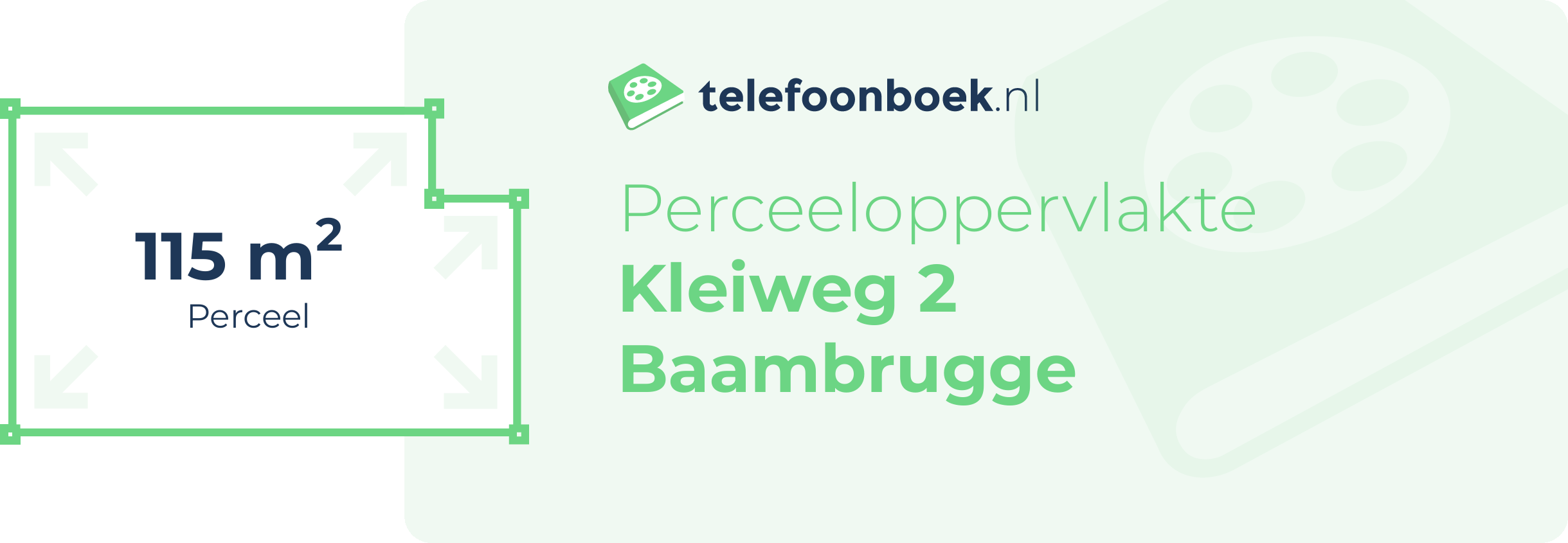 Perceeloppervlakte Kleiweg 2 Baambrugge