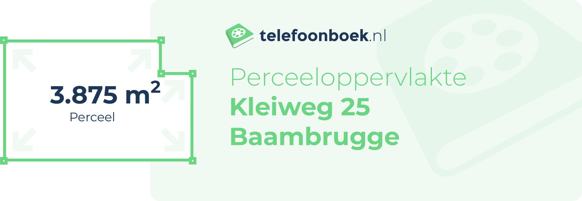 Perceeloppervlakte Kleiweg 25 Baambrugge