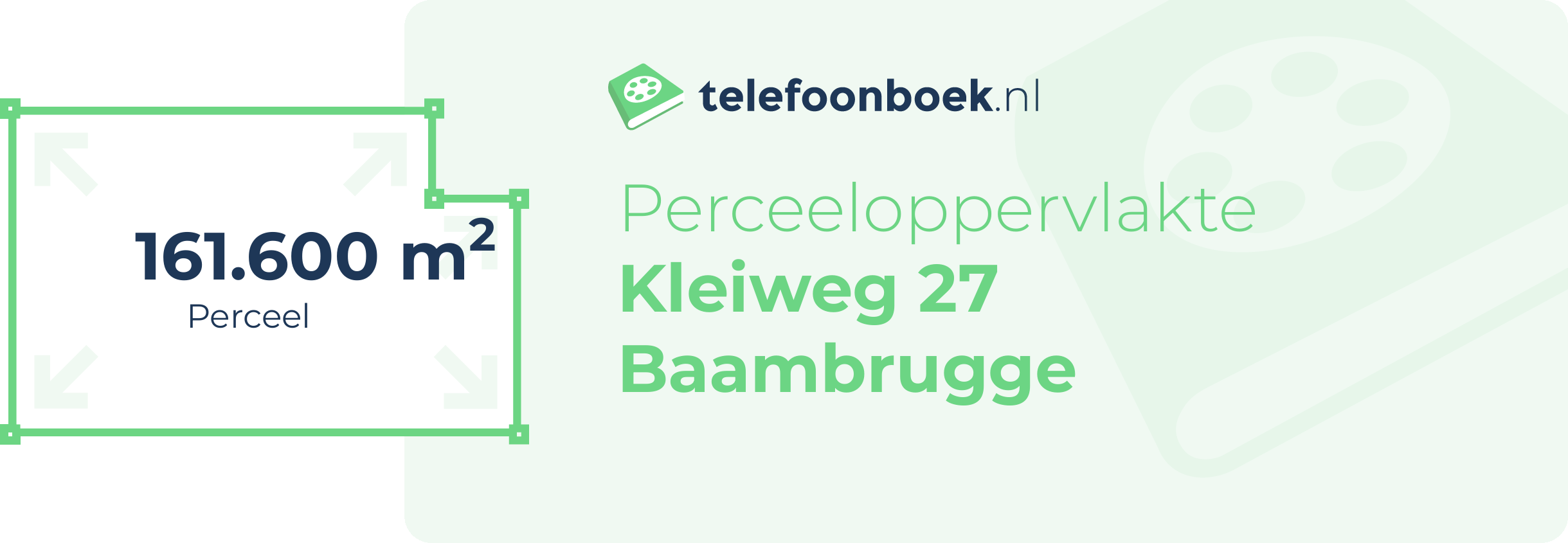 Perceeloppervlakte Kleiweg 27 Baambrugge