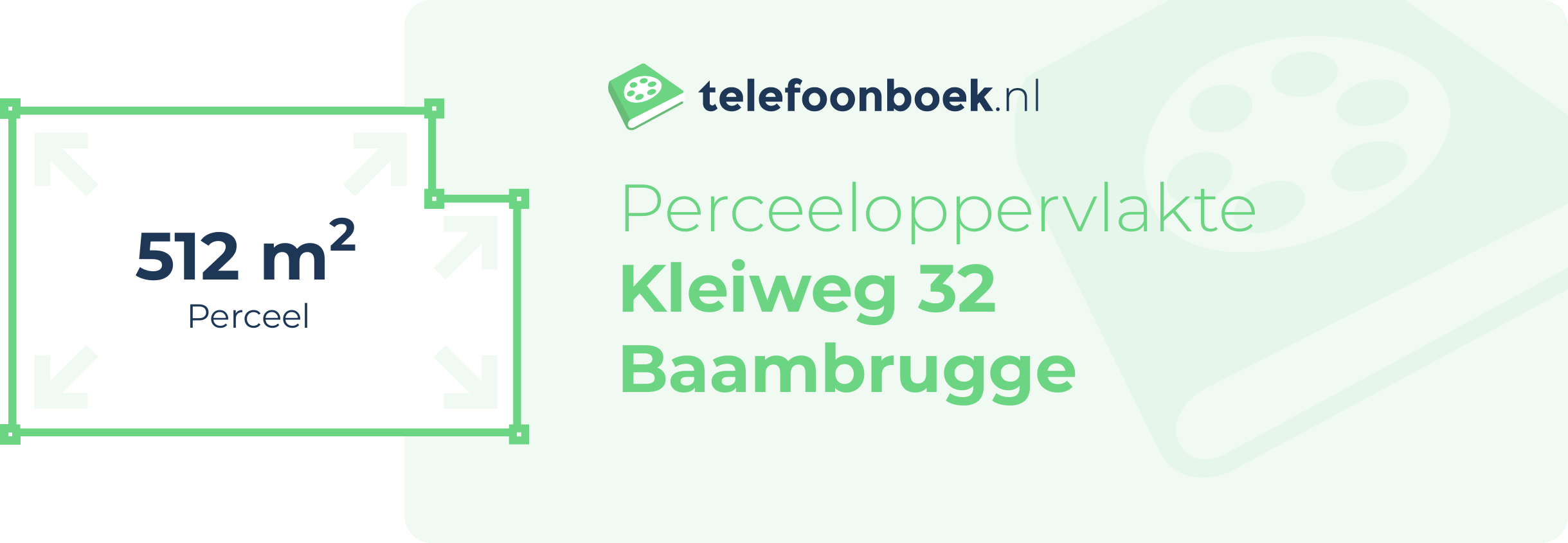 Perceeloppervlakte Kleiweg 32 Baambrugge