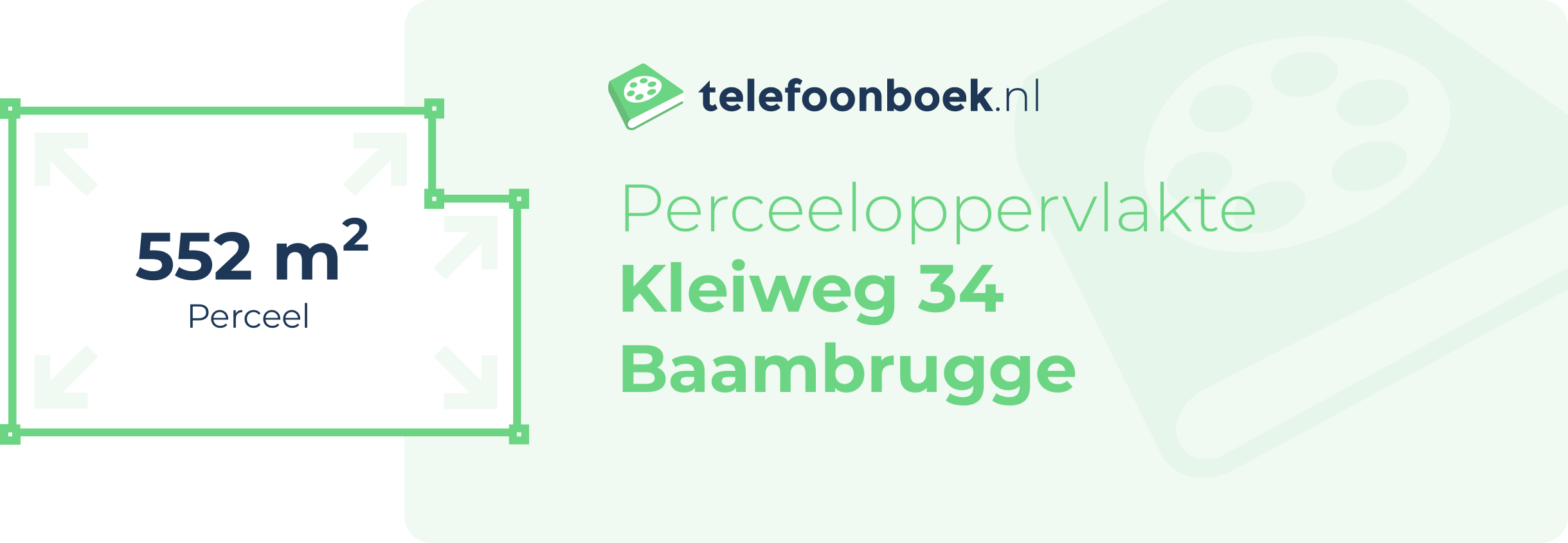 Perceeloppervlakte Kleiweg 34 Baambrugge