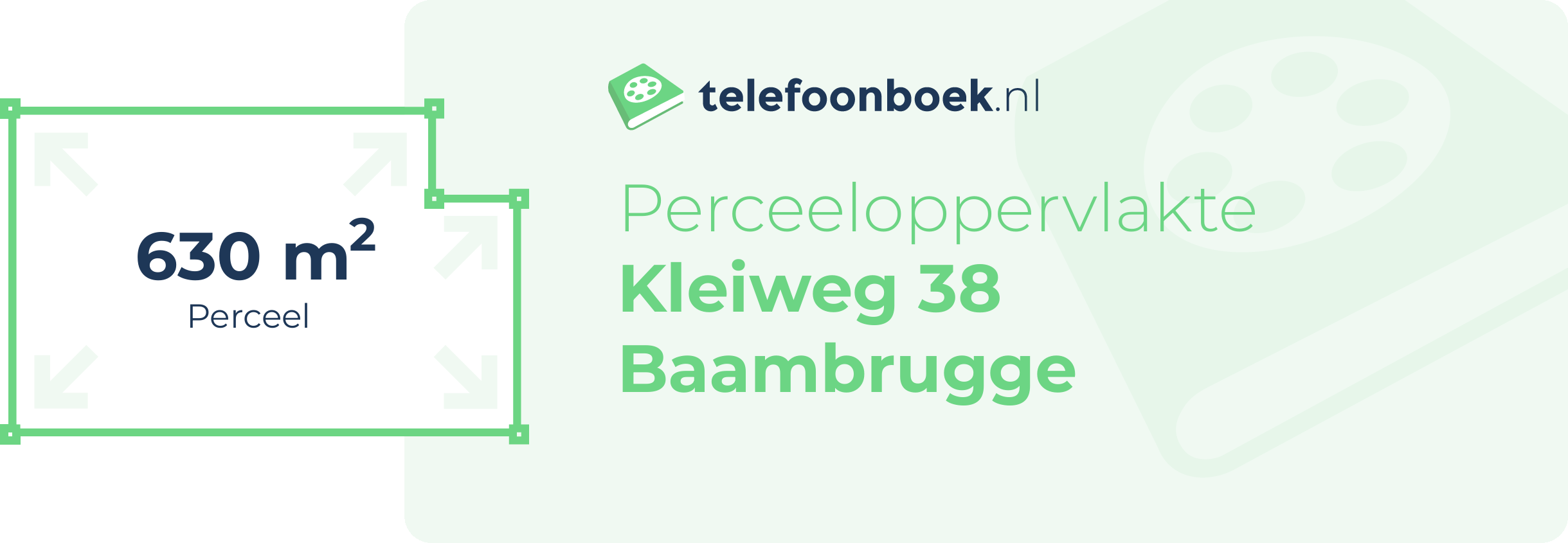 Perceeloppervlakte Kleiweg 38 Baambrugge