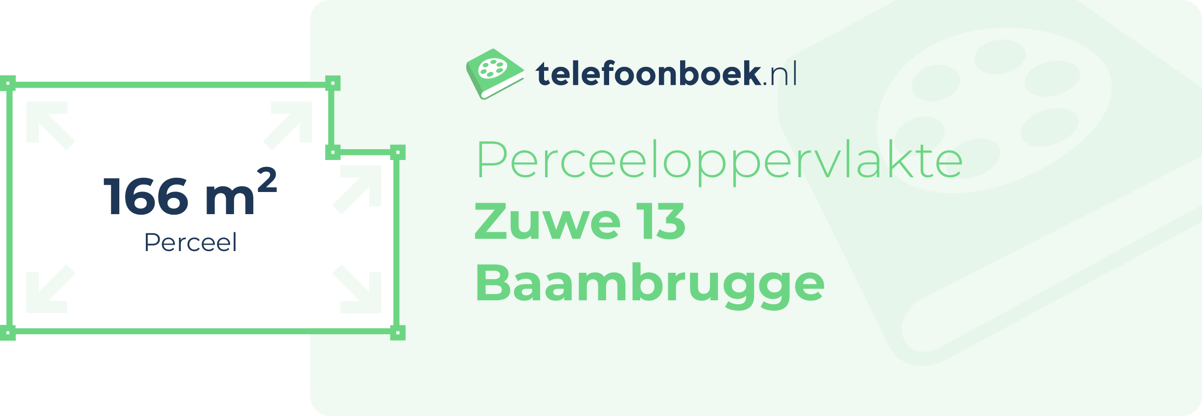 Perceeloppervlakte Zuwe 13 Baambrugge