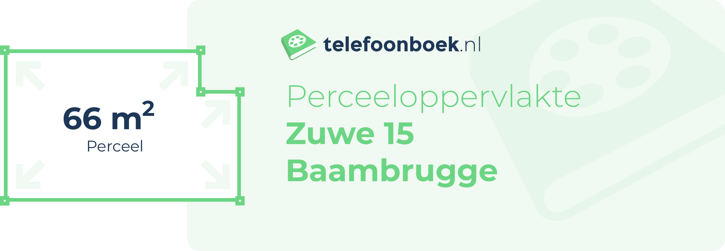 Perceeloppervlakte Zuwe 15 Baambrugge