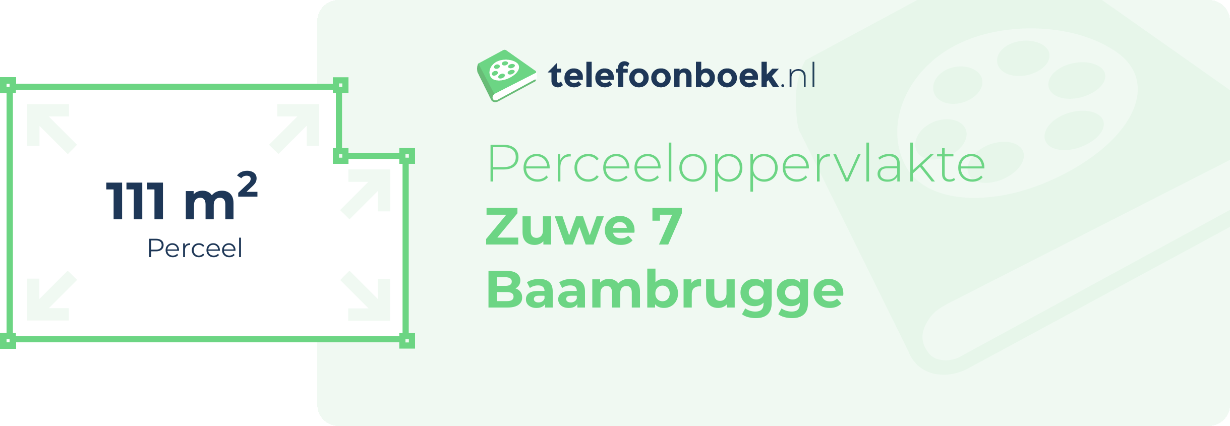 Perceeloppervlakte Zuwe 7 Baambrugge