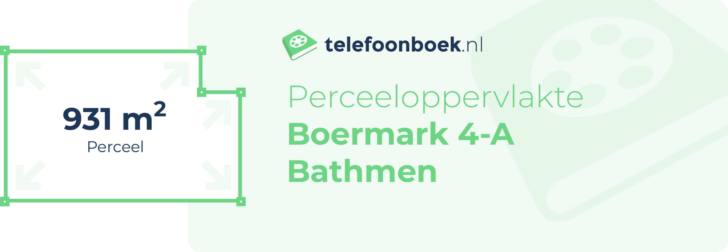 Perceeloppervlakte Boermark 4-A Bathmen