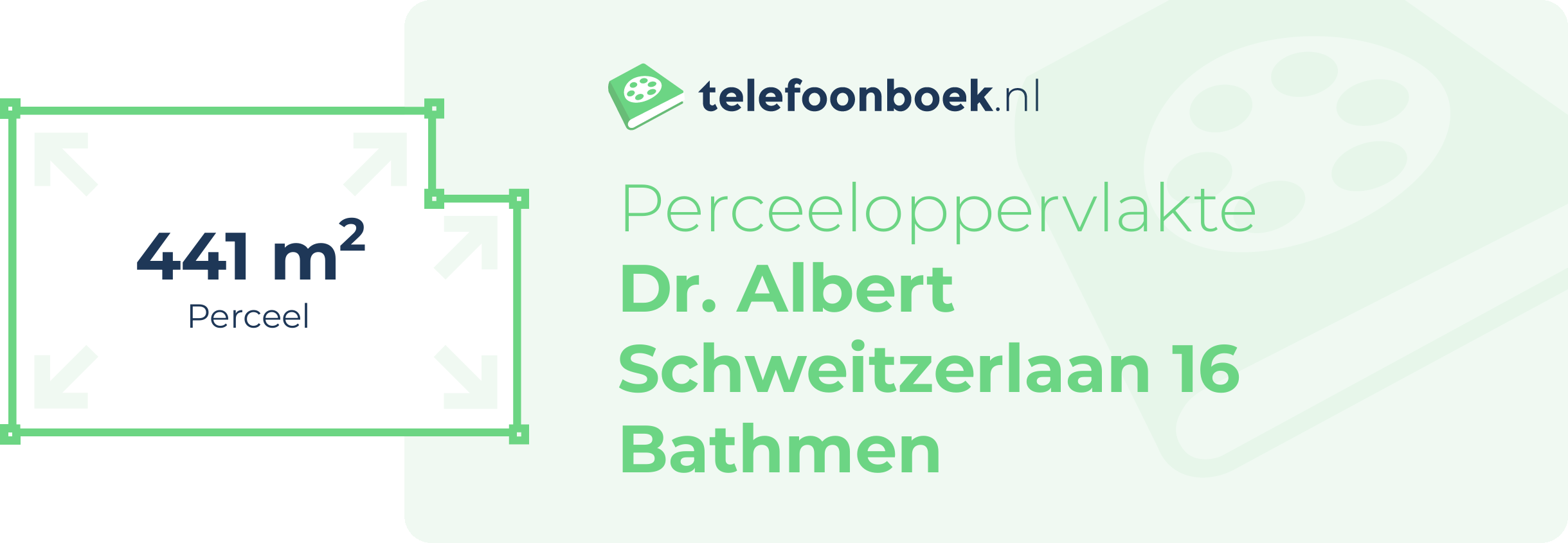 Perceeloppervlakte Dr. Albert Schweitzerlaan 16 Bathmen