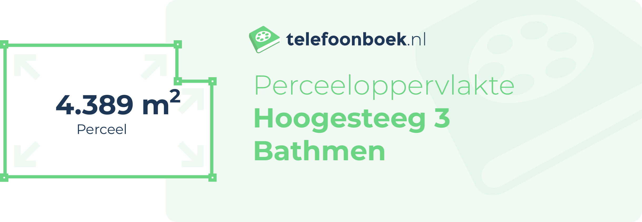 Perceeloppervlakte Hoogesteeg 3 Bathmen