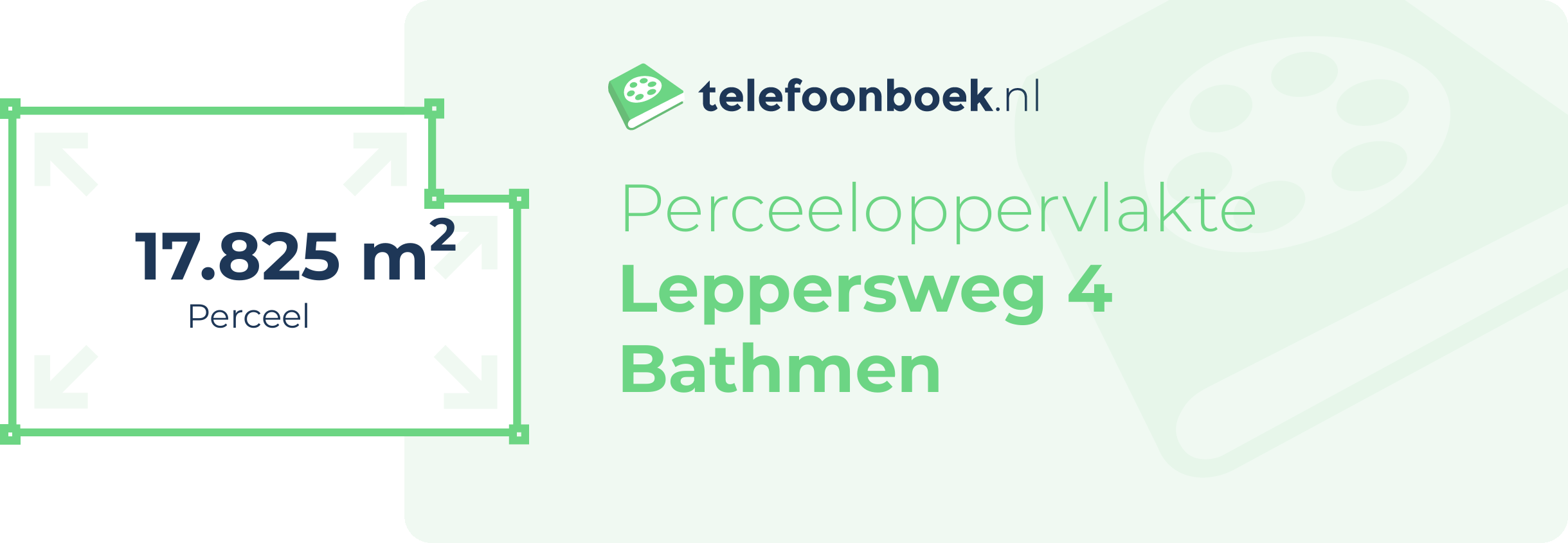 Perceeloppervlakte Leppersweg 4 Bathmen