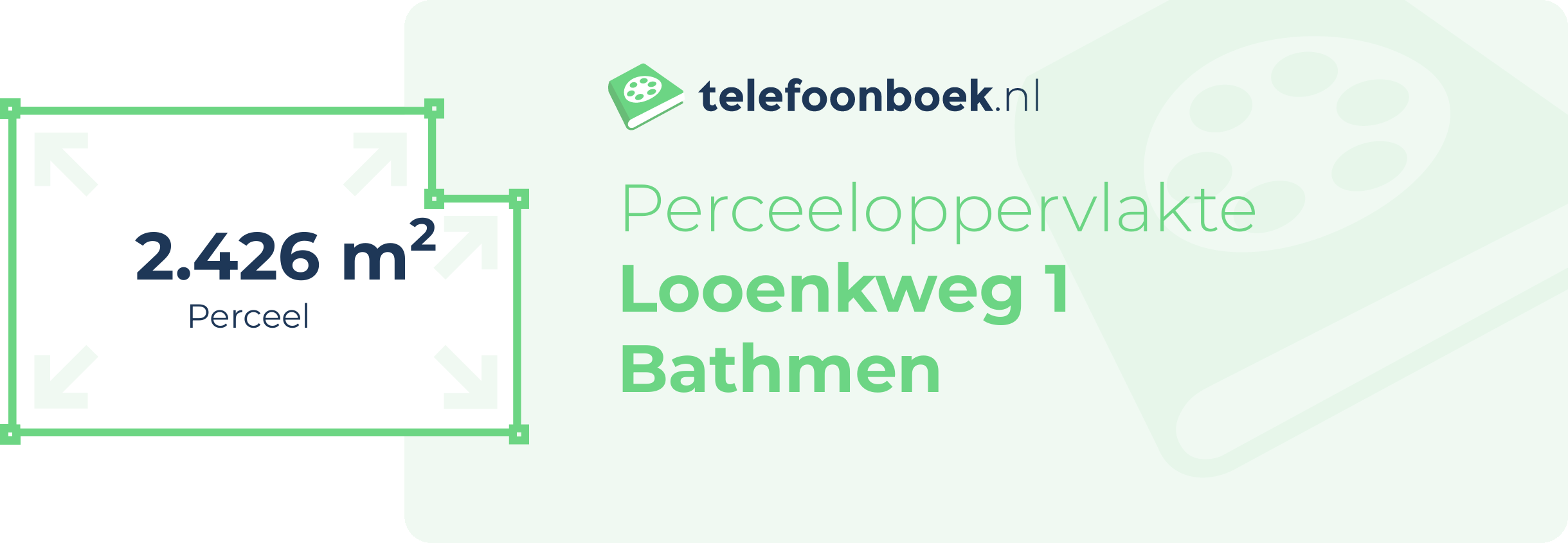 Perceeloppervlakte Looenkweg 1 Bathmen