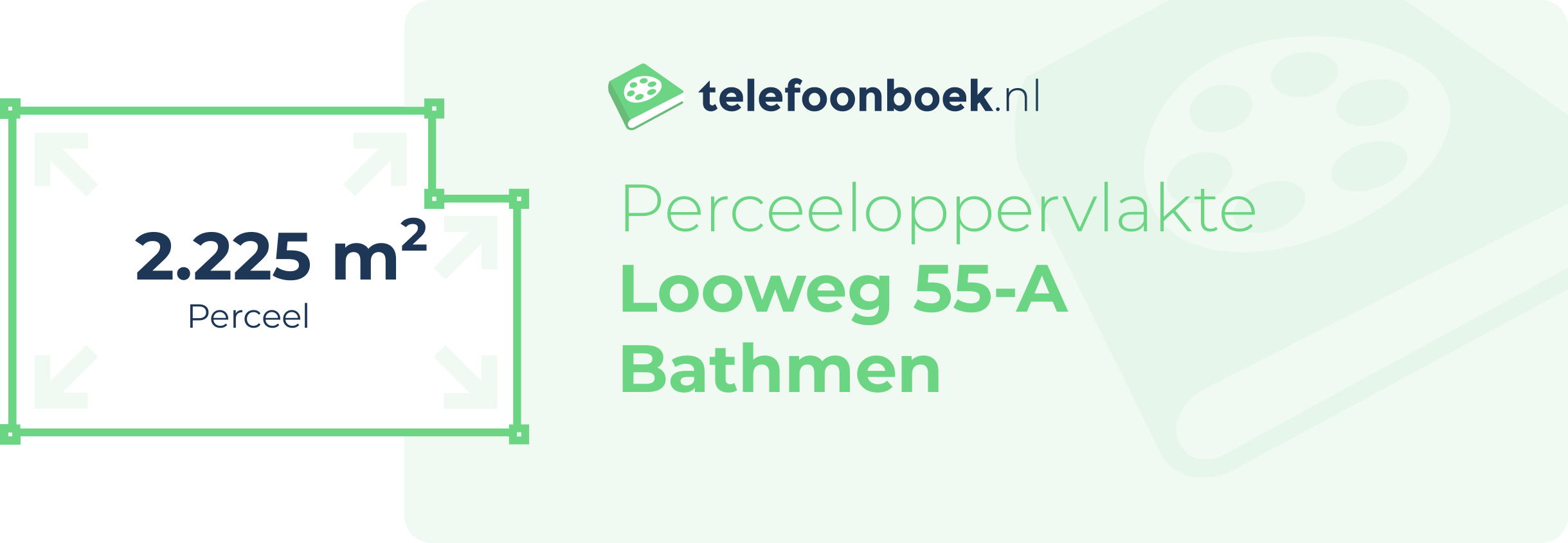 Perceeloppervlakte Looweg 55-A Bathmen